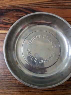 Vintage Super Wonder Magnetic Parts Tray | Stainless Steel Mechanic’s Tool Dish